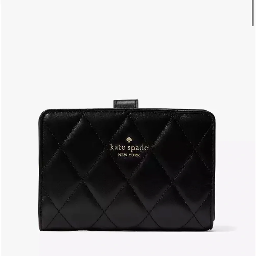 KATE SPADE Carey Medium Compact Bifold Wallet BLACK COLOR